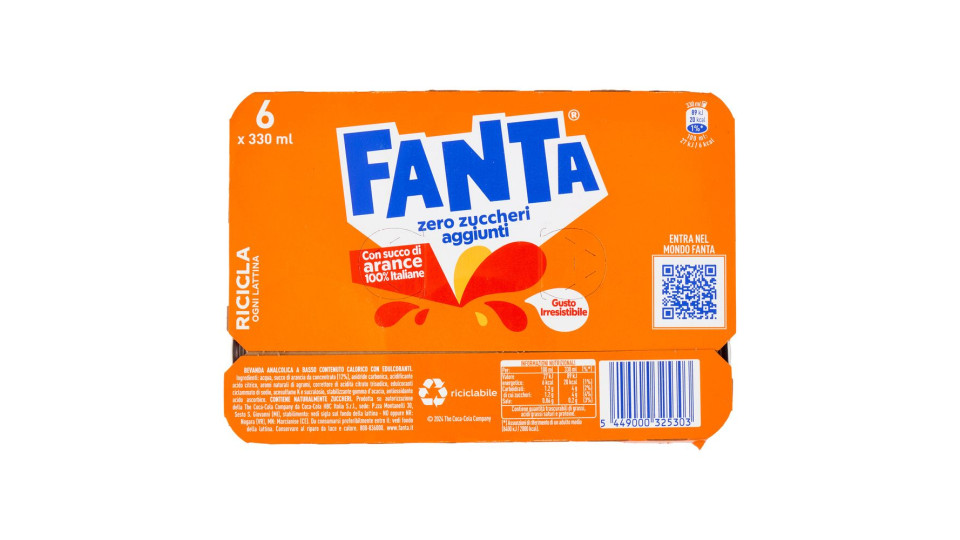 Fanta Zero Orange Can 33 cl