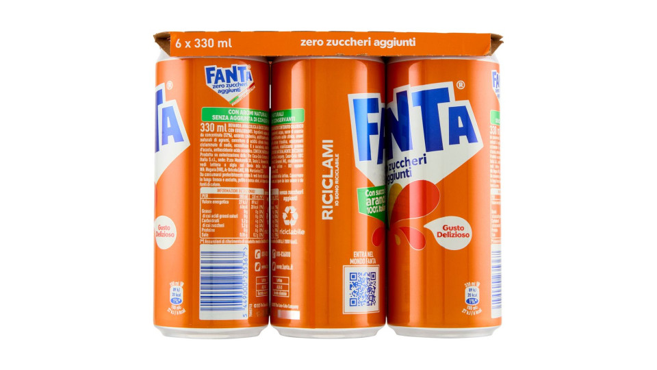 Fanta Zero Orange Can 33 cl