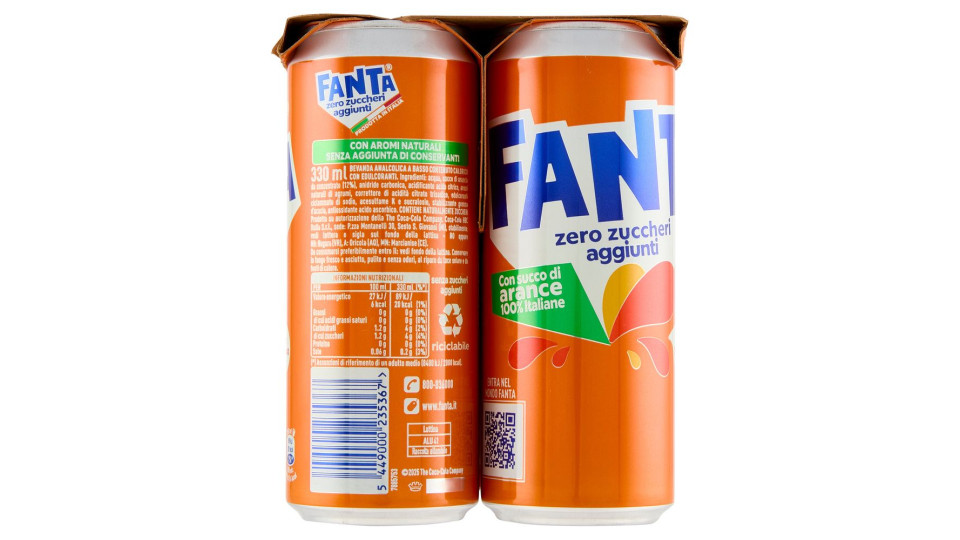Fanta Zero Orange Can 33 cl