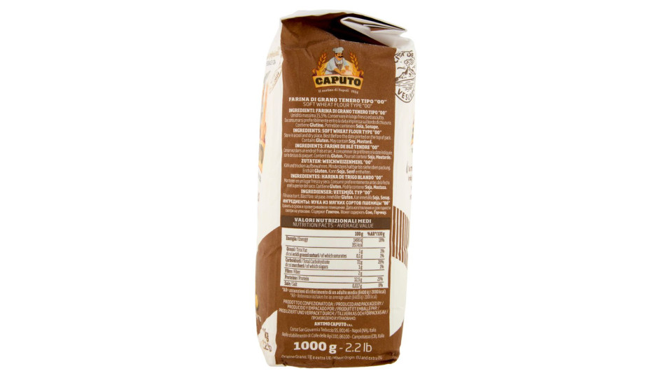 Caputo Pasta fresca e gnocchi Farina di Grano Tenero Tipo "00" 1 Kg