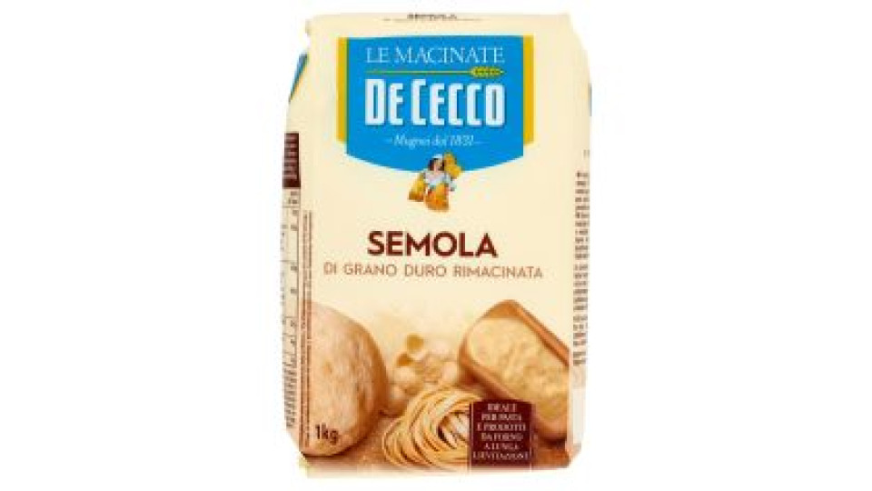 De Cecco Le Macinate Bio Semola di Grano Duro Rimacinata 1 Kg