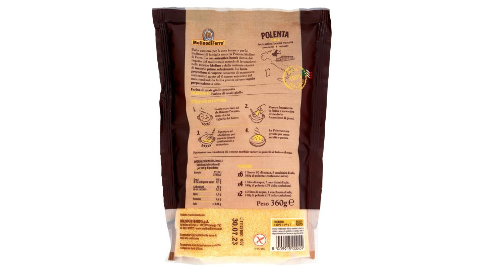 Molino di Ferro Polenta Gialla 360 g