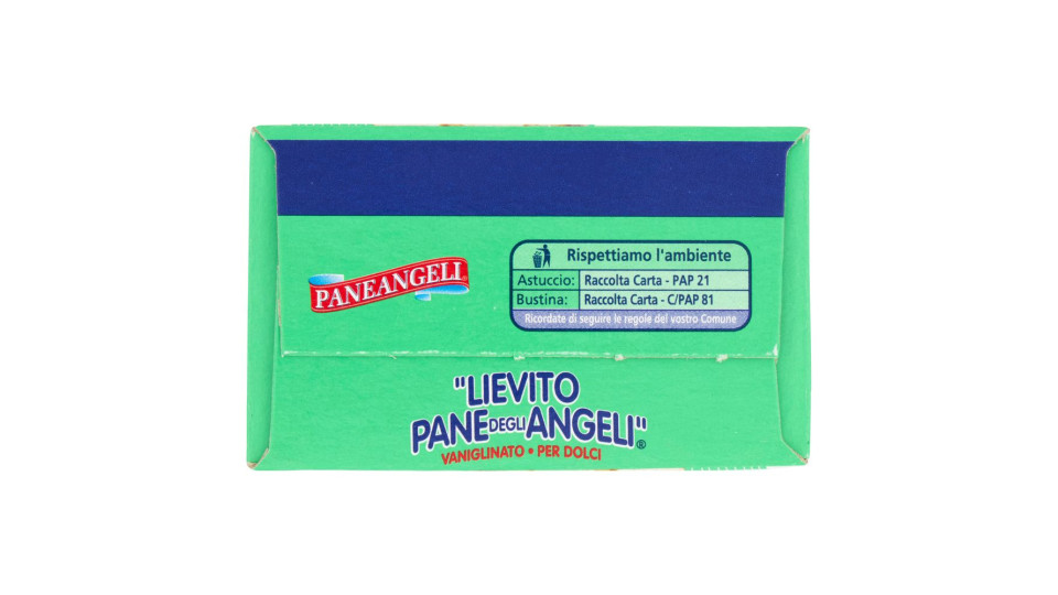 PANEANGELI "Lievito Pane degli Angeli" Vaniglinato per Dolci 10 x 16 g