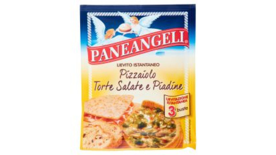 PANEANGELI Lievito Istantaneo Pizzaiolo Torte Salate e Piadine 3 x 15 g