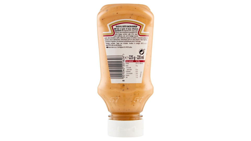 Heinz Salsa al Gusto Bacon Burger 225 g