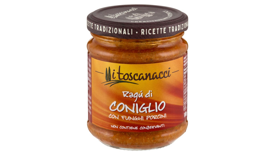 i toscanacci Ragù di Coniglio con Funghi Porcini 180 g