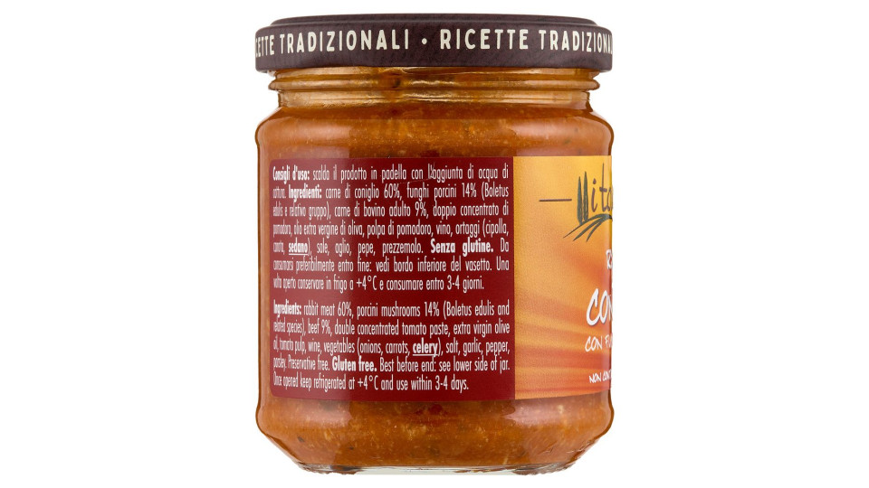 i toscanacci Ragù di Coniglio con Funghi Porcini 180 g