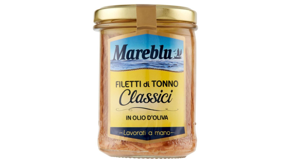 Mareblu VeroSapore Filetti di Tonno in Olio Extra Vergine d'Oliva 180 g