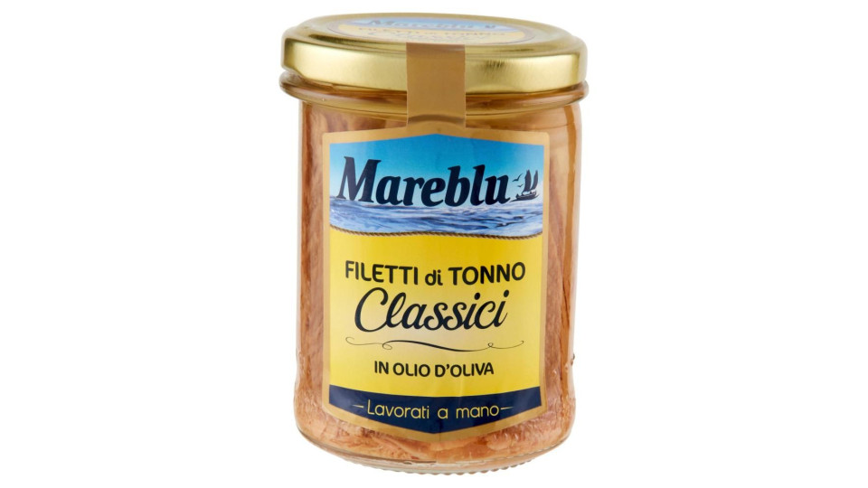 Mareblu VeroSapore Filetti di Tonno in Olio Extra Vergine d'Oliva 180 g