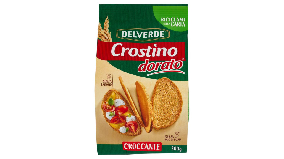 Delverde Crostino dorato con farina Integrale 300 g