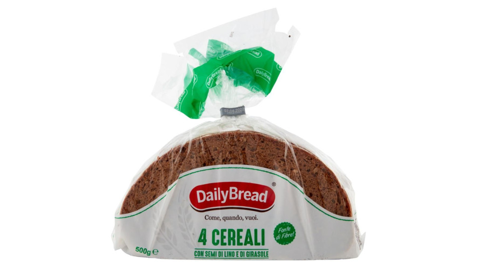 DailyBread 4 Cereali con Semi di Lino e di Girasole 500 g