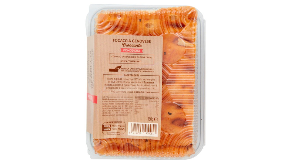 Forno Ludovico Focaccia Genovese Croccante Pomodoro 150 g