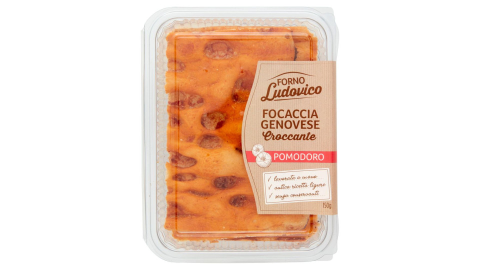 Forno Ludovico Focaccia Genovese Croccante Pomodoro 150 g