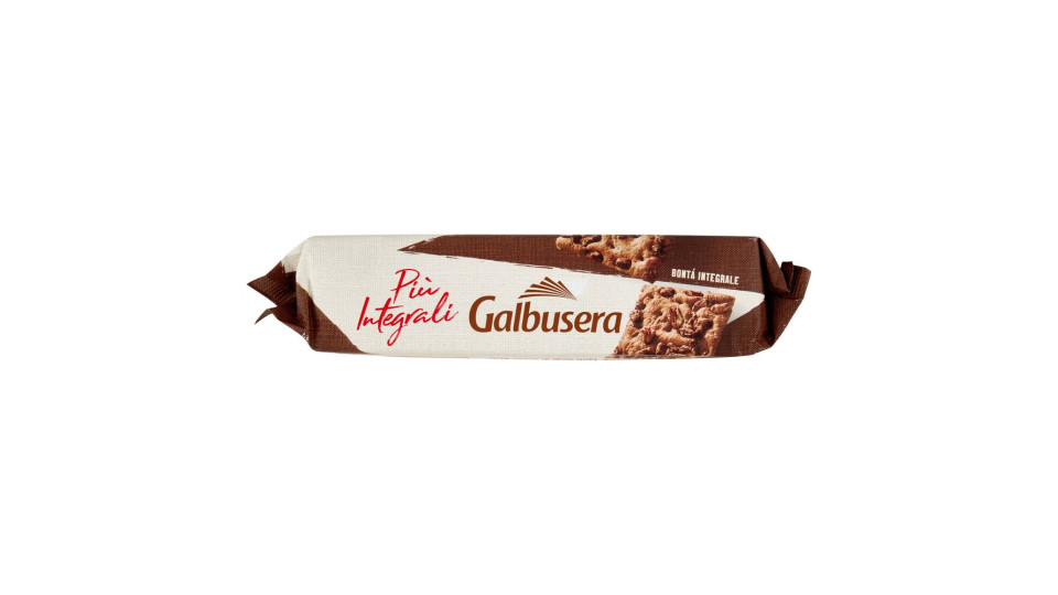 Galbusera Più Integrali con Semi di Sesamo, Papavero, Chia e Croccanti Chicchi di Segale 10 x 38 g