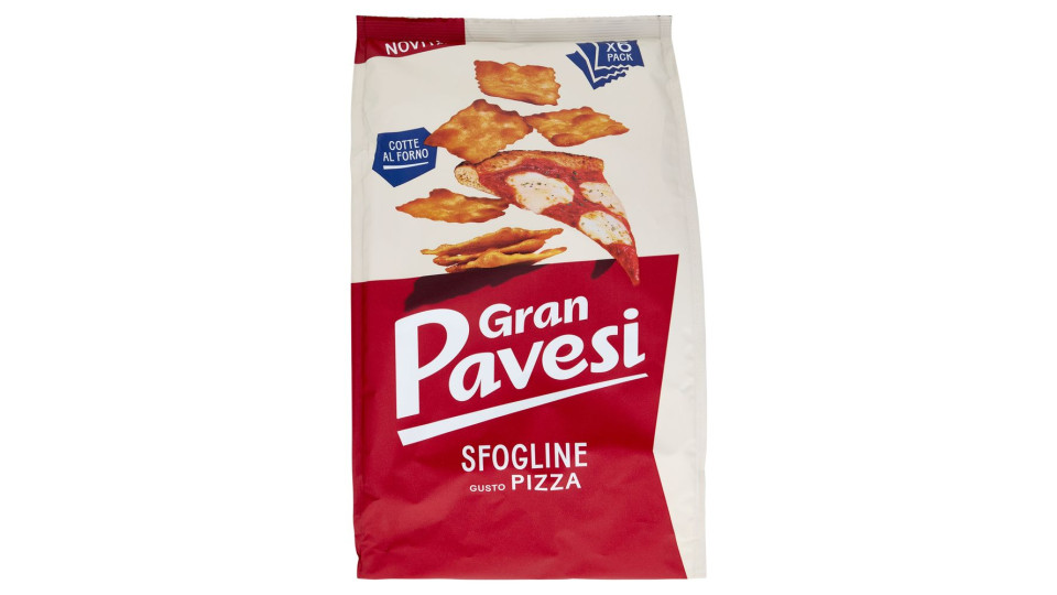 Gran Pavesi Sfogline Gusto Pizza Snack Cotte al Forno 6 Pacchetti 180g