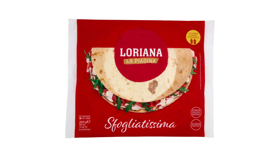 Loriana Sfogliatissima 3 piadine 350 g