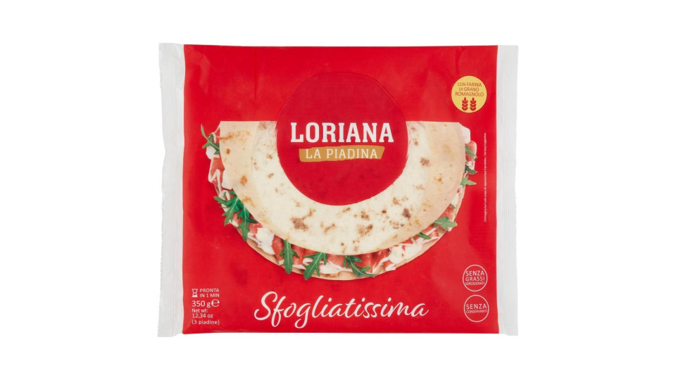 Loriana Sfogliatissima 3 piadine 350 g
