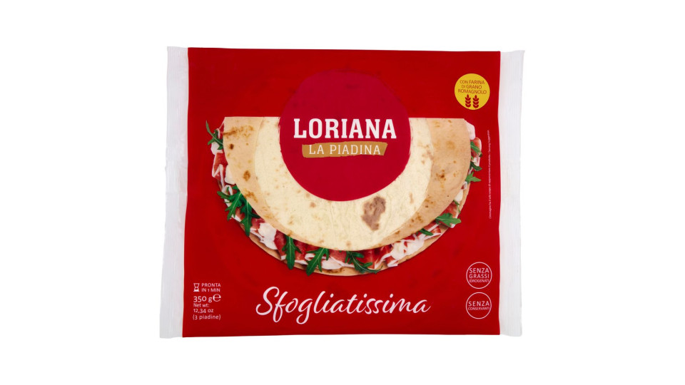 Loriana Sfogliatissima 3 piadine 350 g
