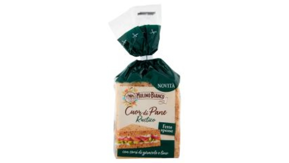 Mulino Bianco Cuor di Pane Rustico Ideale per Tramezzino 300g