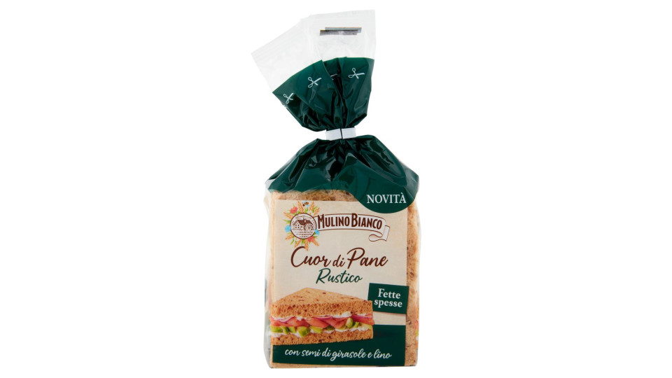 Mulino Bianco Cuor di Pane Rustico Ideale per Tramezzino 300g