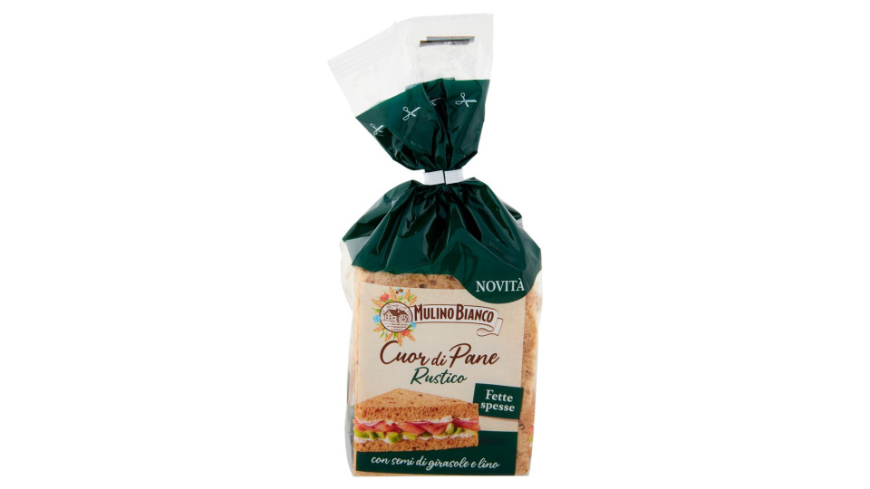 Mulino Bianco Cuor di Pane Rustico Ideale per Tramezzino 300g