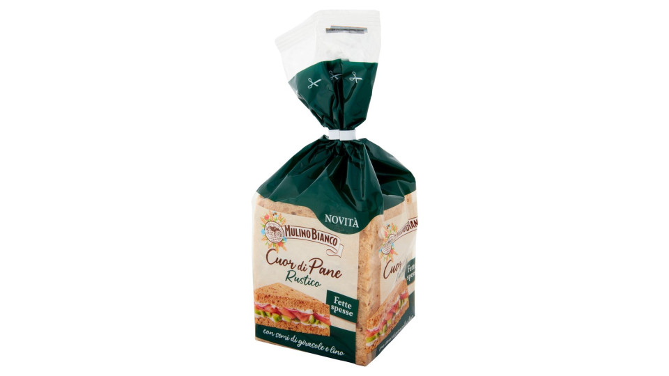 Mulino Bianco Cuor di Pane Rustico Ideale per Tramezzino 300g