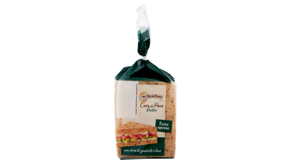 Mulino Bianco Cuor di Pane Rustico Ideale per Tramezzino 300g