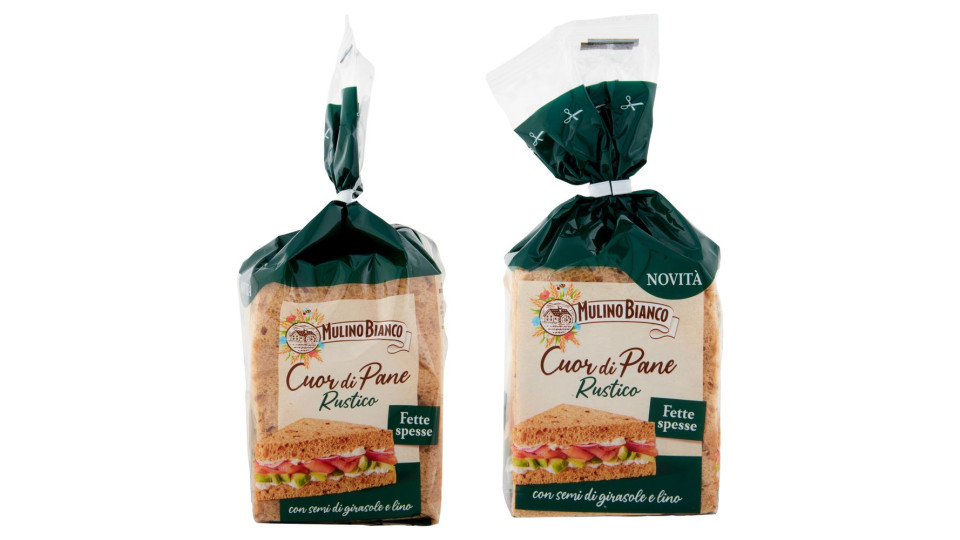 Mulino Bianco Cuor di Pane Rustico Ideale per Tramezzino 300g
