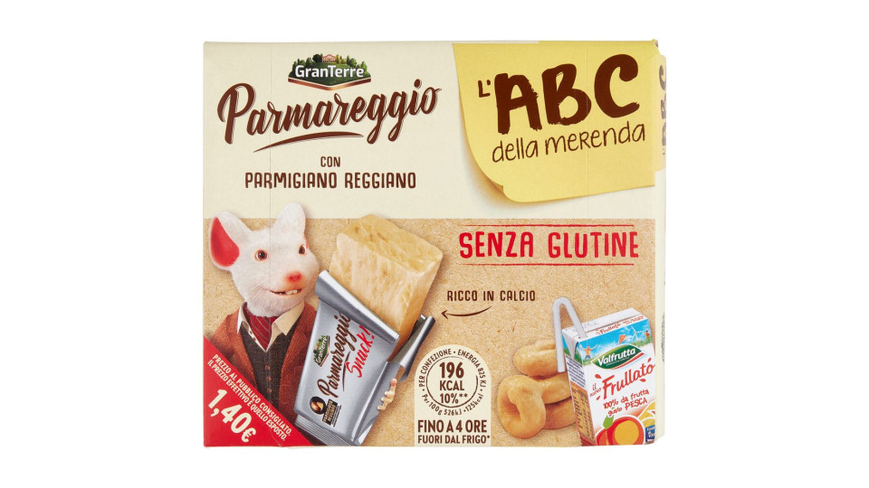 Parmareggio l'ABC della merenda con Parmigiano Reggiano e Taralli Senza Glutine