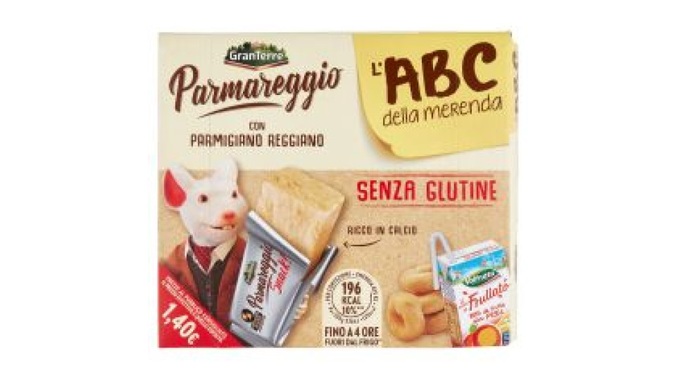 Parmareggio l'ABC della merenda con Parmigiano Reggiano e Taralli Senza Glutine