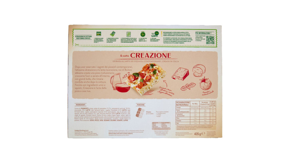 Buitoni Creazione Caprese Pizza surgelata 435 g