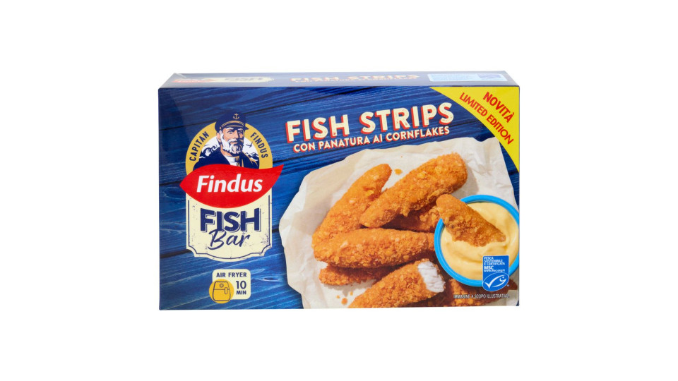 Capitan Findus Fish Bar Fish Strips con panatura ai conflakes 256 g