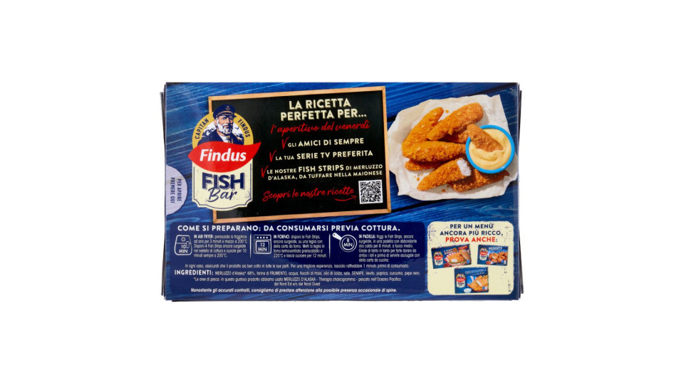 Capitan Findus Fish Bar Fish Strips con panatura ai conflakes 256 g
