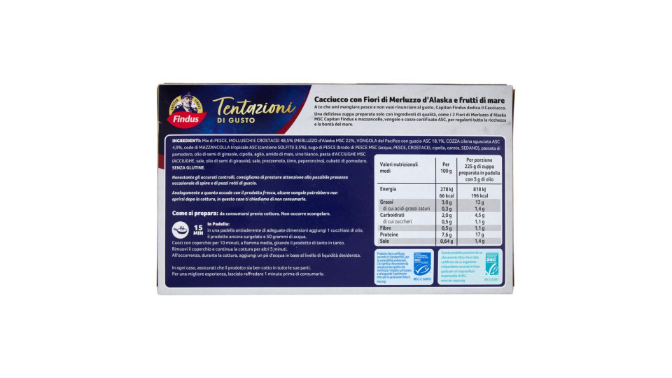 Capitan Findus Tentazioni di Gusto Cacciucco 450 g