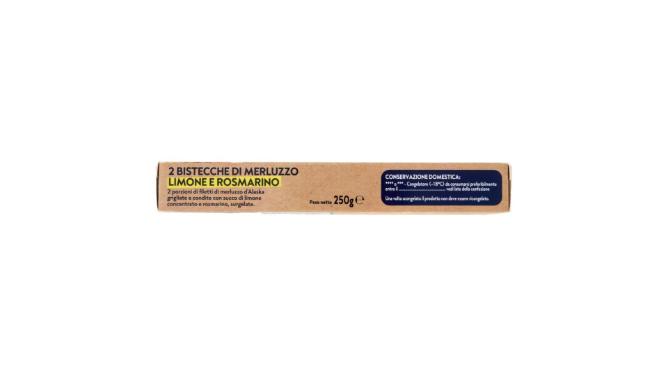 FRoSTA 2 Bistecche di Merluzzo Limone e Rosmarino 250 g