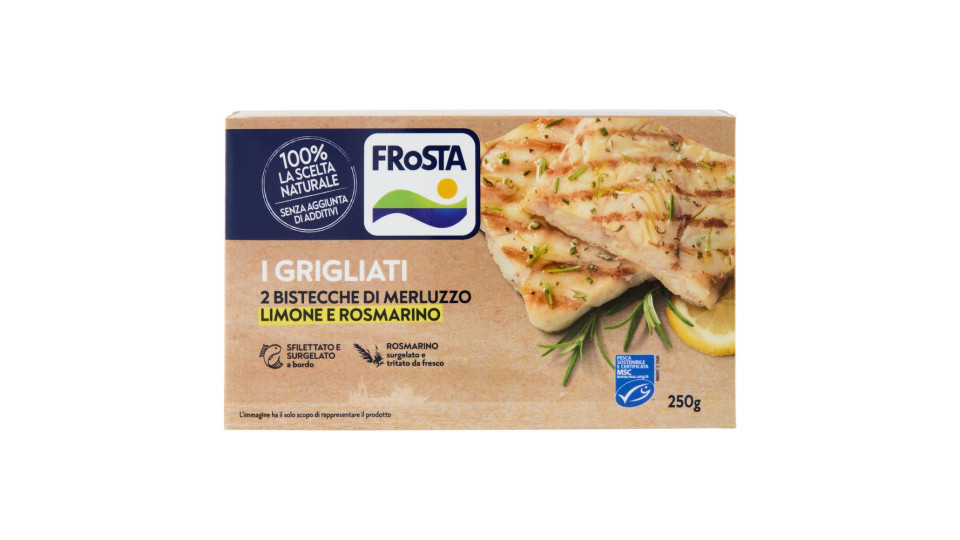 FRoSTA 2 Bistecche di Merluzzo Limone e Rosmarino 250 g