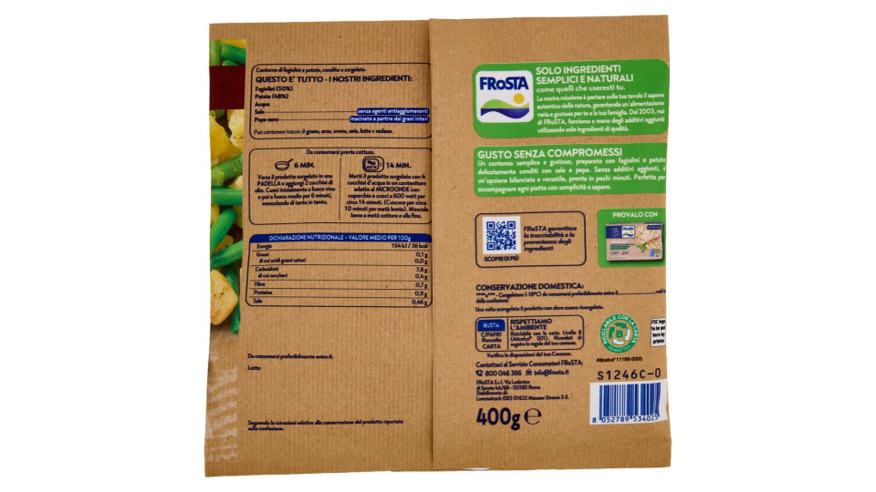 FRoSTA i Contorni Fagioli e Patate 400 g