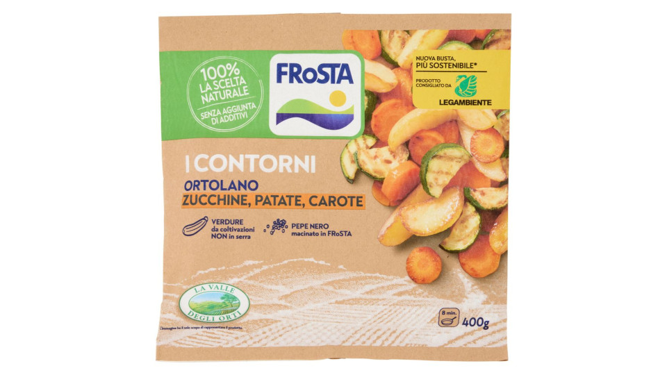 FRoSTA i Contorni Ortolano Zucchine, Patate, Carote Surgelato 400 g