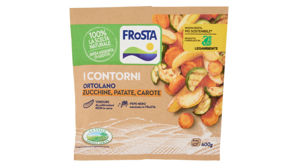 FRoSTA i Contorni Ortolano Zucchine, Patate, Carote Surgelato 400 g