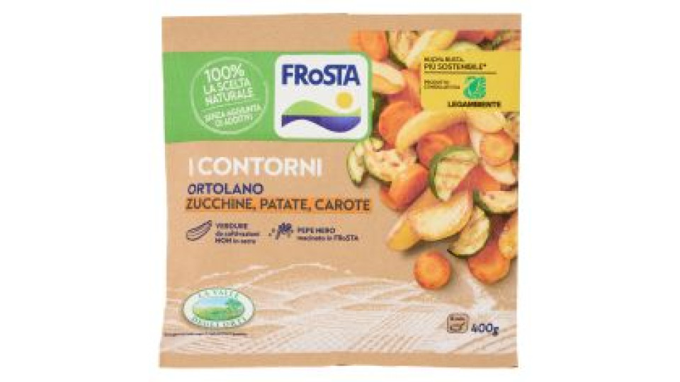 FRoSTA i Contorni Ortolano Zucchine, Patate, Carote Surgelato 400 g