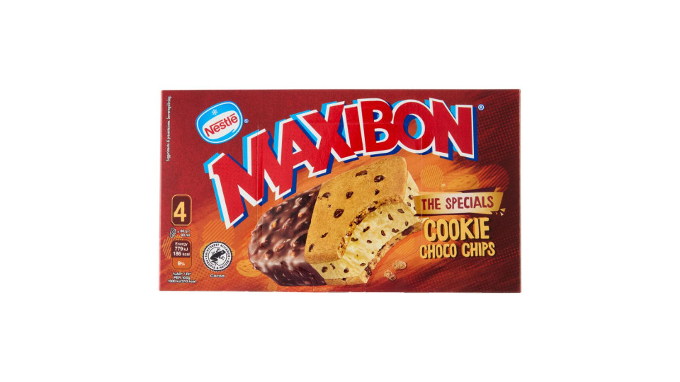 NESTLÉ Maxibon The Specials Cookie Choco Chips 4x60g