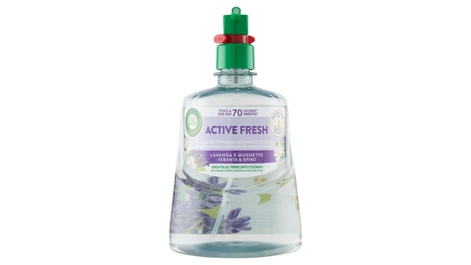 Air Wick Active Fresh Ricarica per Diffusore Automatico Lavanda Profumatore per ambiente 228 ml