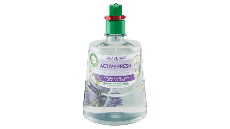 Air Wick Active Fresh Ricarica per Diffusore Automatico Lavanda Profumatore per ambiente 228 ml