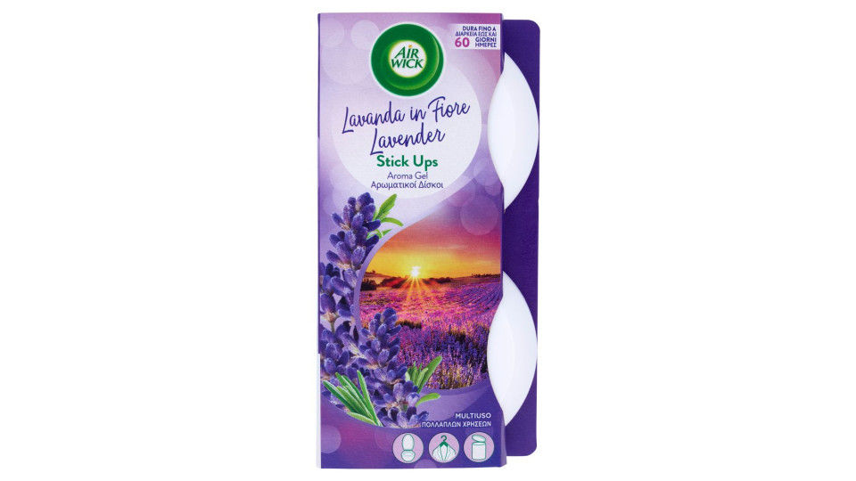 Air Wick Stick Ups Mix Profumatore per ambienti Lavanda in Fiore 2 x 30 g