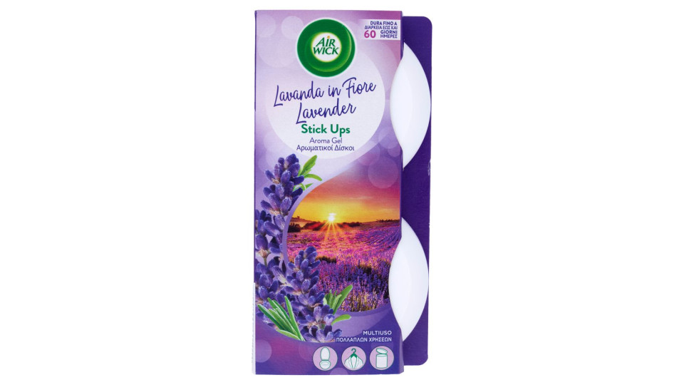 Air Wick Stick Ups Mix Profumatore per ambienti Lavanda in Fiore 2 x 30 g