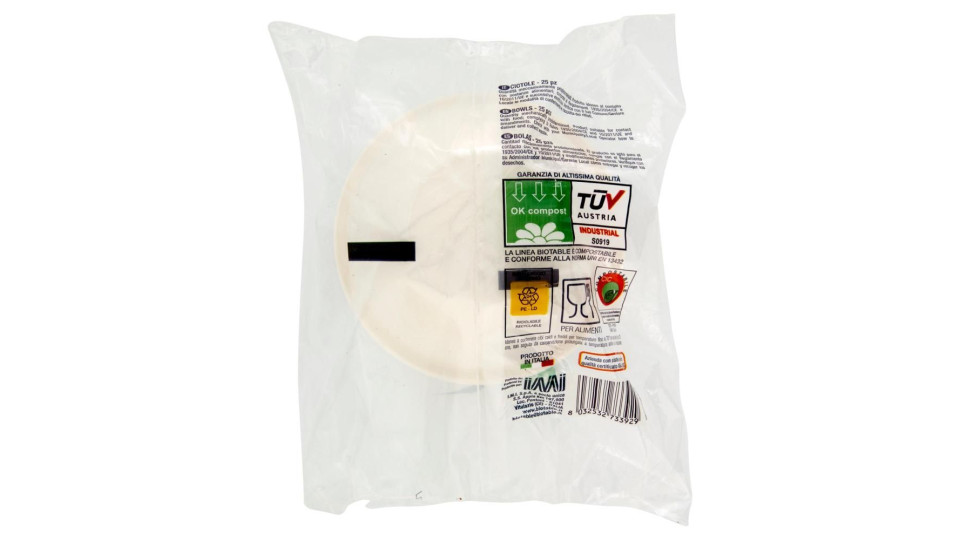 Bio Table Work Ciotole Compostabili 25 pz