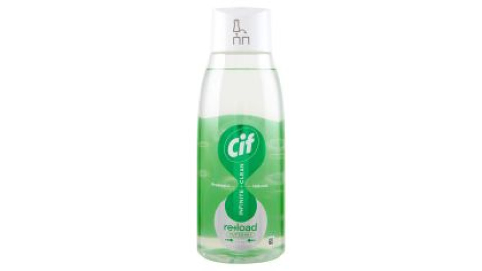 Cif Infinite + Clean reload Tutto in 1 Clean Lime & Fiori Bianchi 590 ml