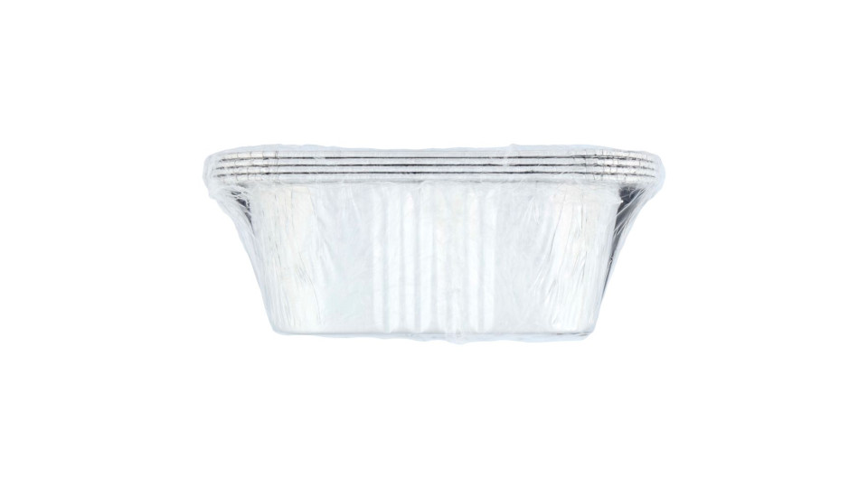 Cuki Cuoce Vaschette Alluminio doppia forza 4 Porzioni 4 pz