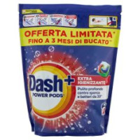 Dash Power Pods Detersivo Lavatrice In Capsule, Azione Extra-Igienizzante, 38 Lavaggi 885,4 g