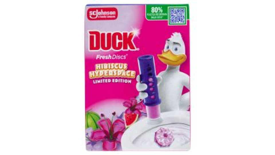 Duck Fresh Discs - Base per Dischi Gel Igienizzanti WC, Fragranza Hibiscus 36ml